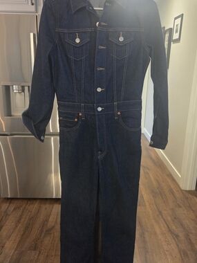Super Cool LEVIS Jumpsuit. Dark Indigo Denim Jumpsuit